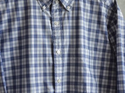 Kariertes Hemd Uniqlo, blau weiß, 43