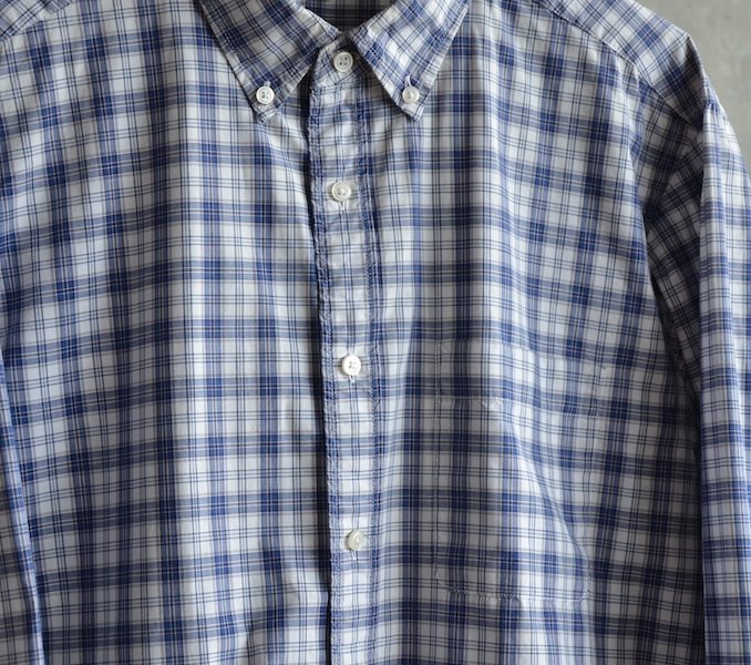 Kariertes Hemd Uniqlo, blau weiß, 43