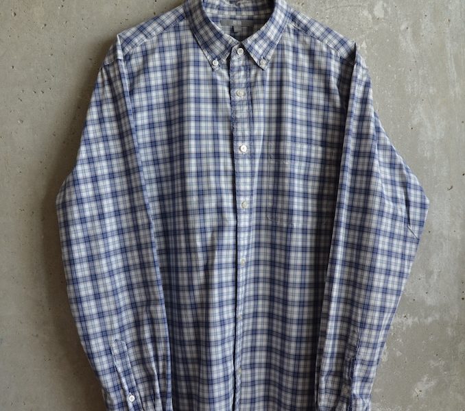 Kariertes Hemd Uniqlo, blau weiß, 43