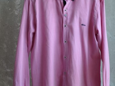 Dario Beltran slim fit pink shirt 42