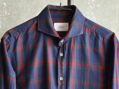 House of Paul Rosen blau/grün/rot kariertes Hemd 40