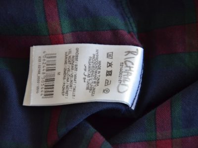 House of Paul Rosen blau/grün/rot kariertes Hemd 40