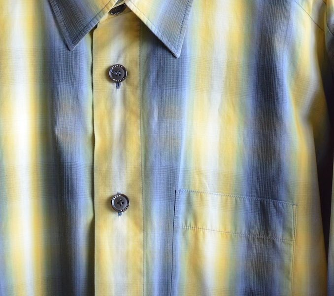 Signum Gelb/Blau/Grün gestreift Herrenhemd 46