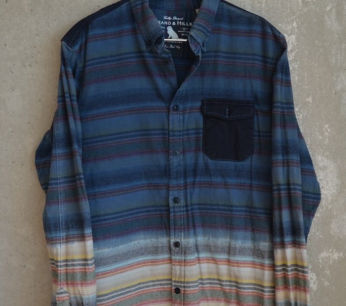 Mehrfarbiges Flanellhemd 42