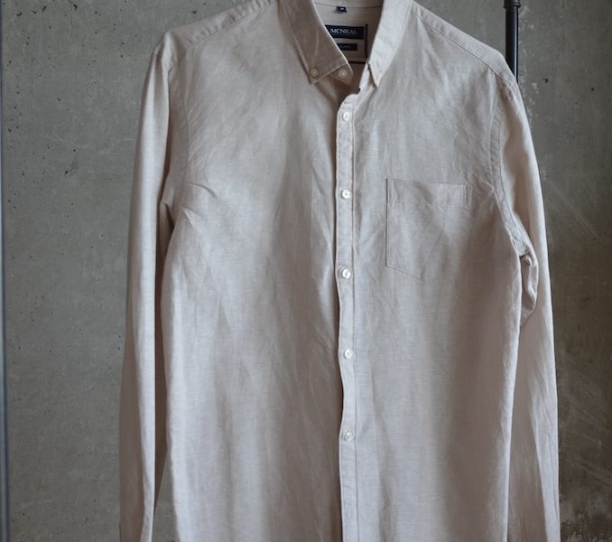 MCNEAL Beiges Leinenhemd, Größe 42
