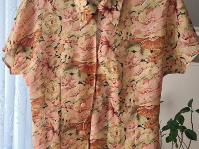 Blumige vintage Bluse