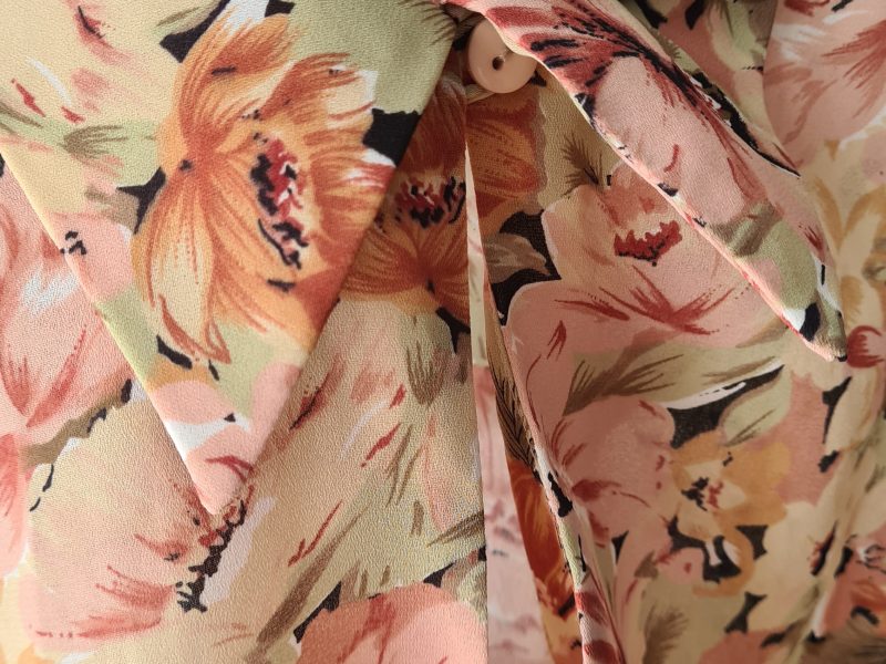 Blumige vintage Bluse