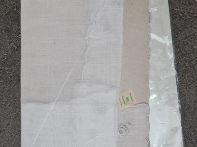 Stofftaschentuch, 2 Stück, weiß